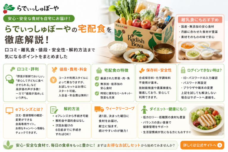 らでぃっしゅぼーや ウィークリー ダイエット 健康 宅配食